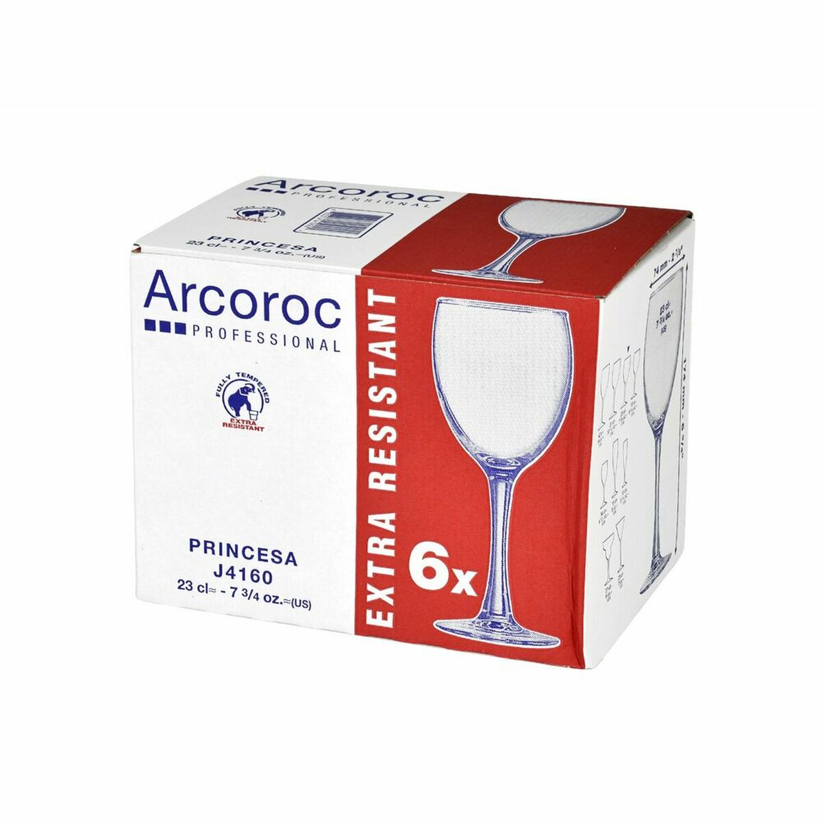 Poháre Arcoroc Princess 6 kosov 23 cl